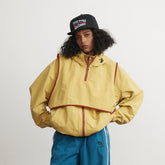 Unisex Jacket Stand Collar Jacket Detachable Two-Piece Retro Sports Jacket